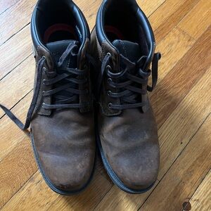 Men's Rockport, waterproof Brown Leather Boots 10.5